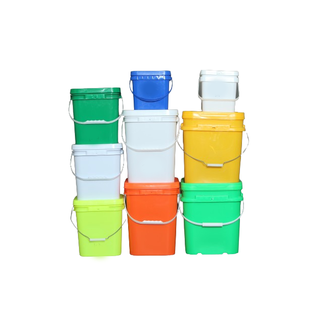 Plastic Bucket Wholesale 1L 1.2L 1.8L 2L 3L 3.75L 4L 5L 5.5L 9L 10L 18L Square Plastic Bucket-3