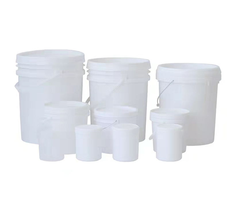 1L 2L 3L 4L 5L Seau de peinture en plastique vide pour le stockage des aliments Seau en plastique avec couvercle-1
