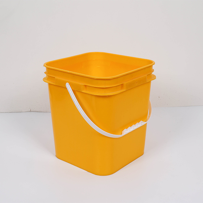 20 Litre plastic square packing bucket drums pails with lid and handle-1