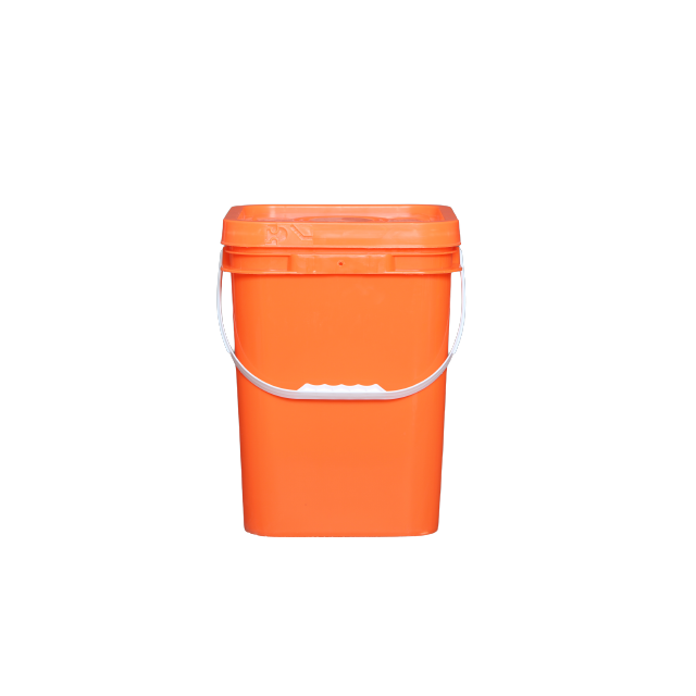 5 Gallon 20L Square Buckets Color Plastic Pail Buckets with Easy Tear Lid for Food or Chemical-1