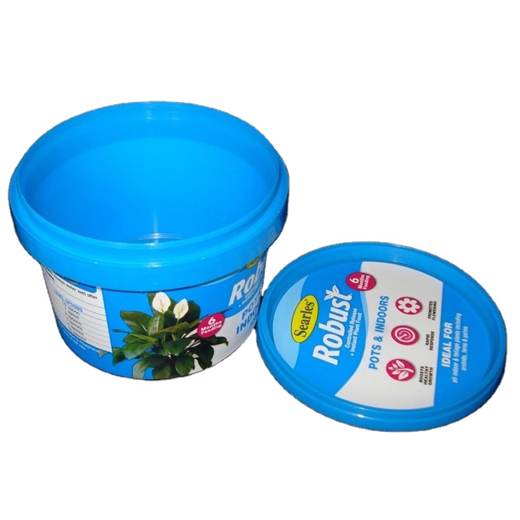 500ml Custom Food Grade Clear Plastic Bucket With Lid For Yogurt for honey-1