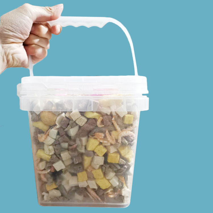 Seau carré en plastique avec couvercle pour la vente (3)