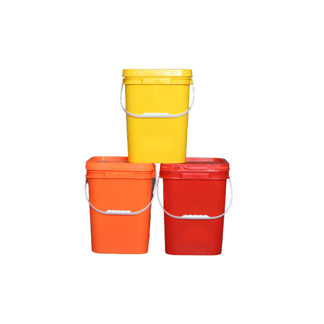 Factory Supply Food Grade Square Food Packing Plastic Bucket With lid Feed Packing Bucket Washing Powder Bucket-1