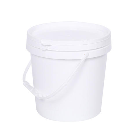 Custom 10L Round shape plastic buckets food grade plastic paint bucket with lids and handle (1)