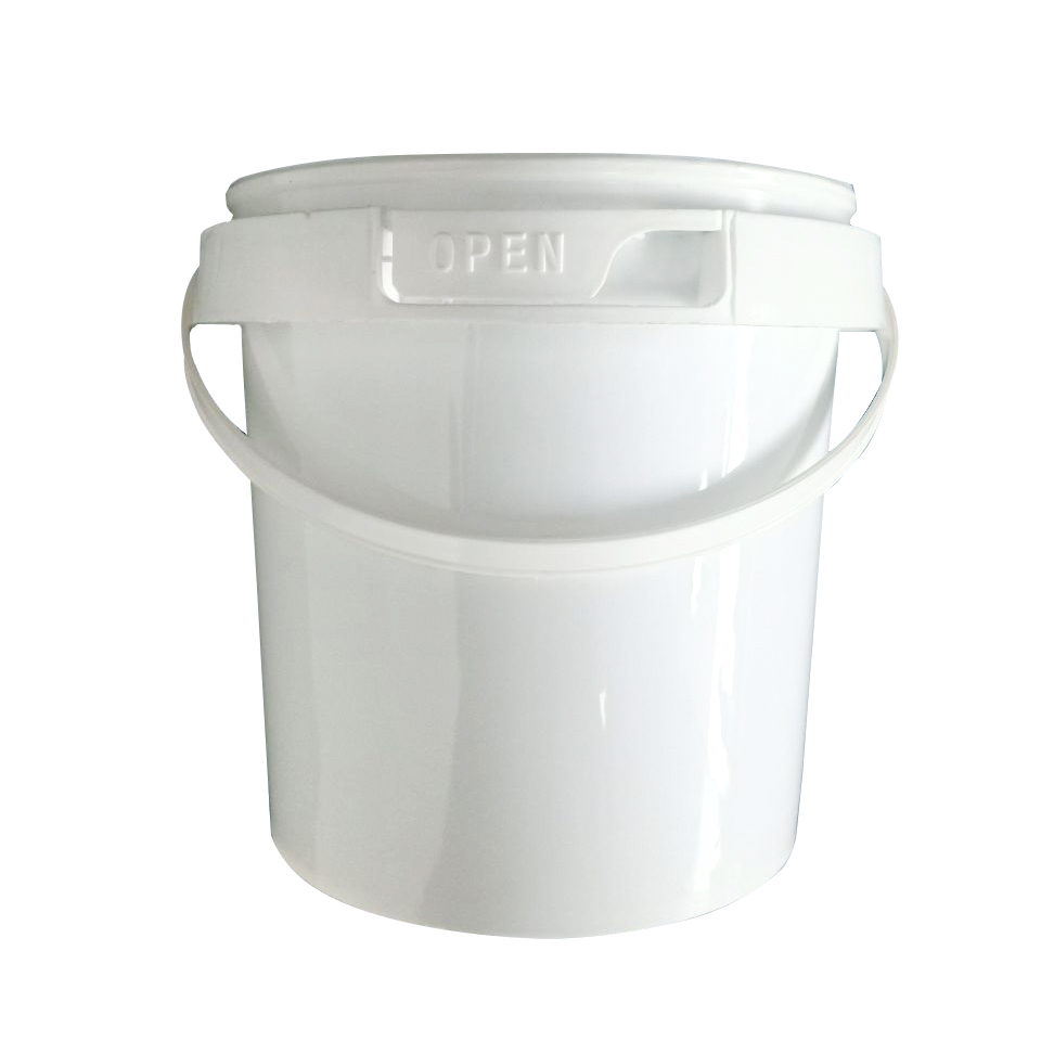 Custom 2L Food Grade Round Plastic Buckets For Ice Cream Honey With Lid-1 (1)