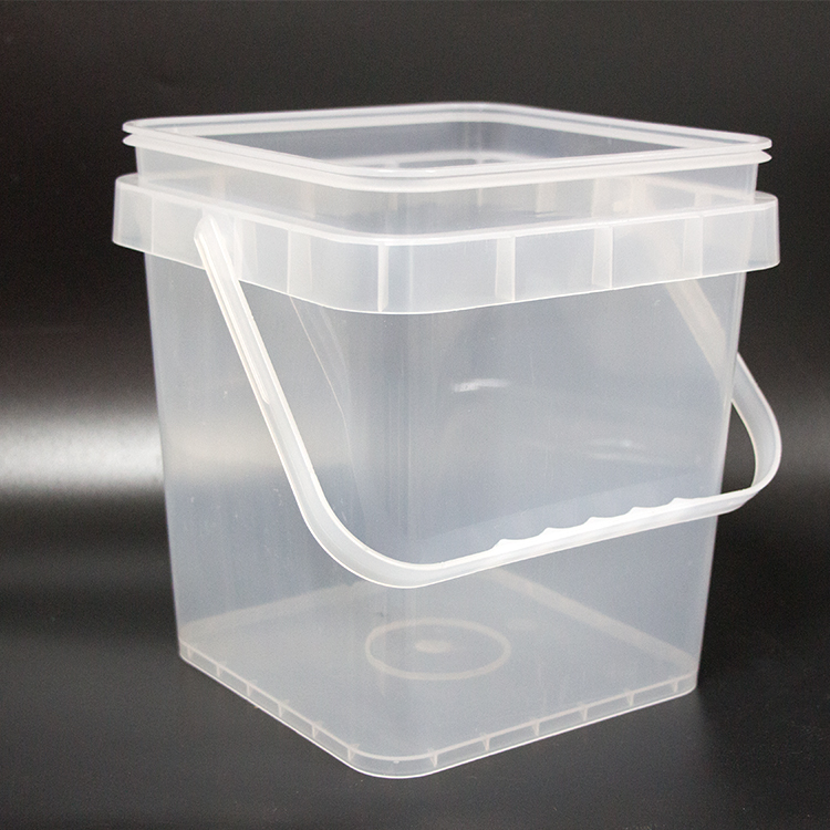 Custom Food Packing 5L Square Plastic Bucket-1