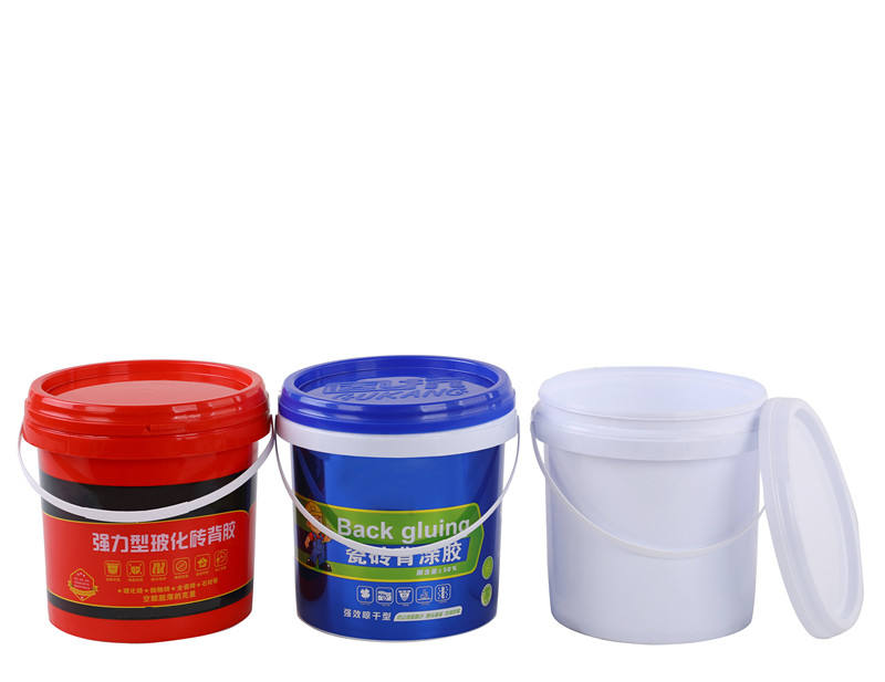 Custom Logo Food Grade Empty 5 litre plastic air tight buckets Plastic Paint Pails With Lid-1