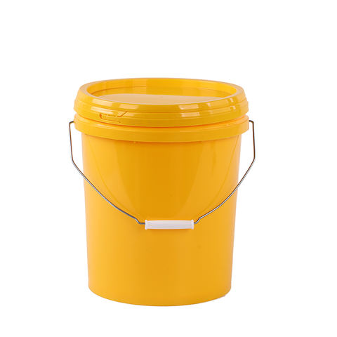 Benutzerdefinierte Logo Fässer Farbe Eimer Container 18L Kunststoff-Eimer mit Deckel und Griff (2)