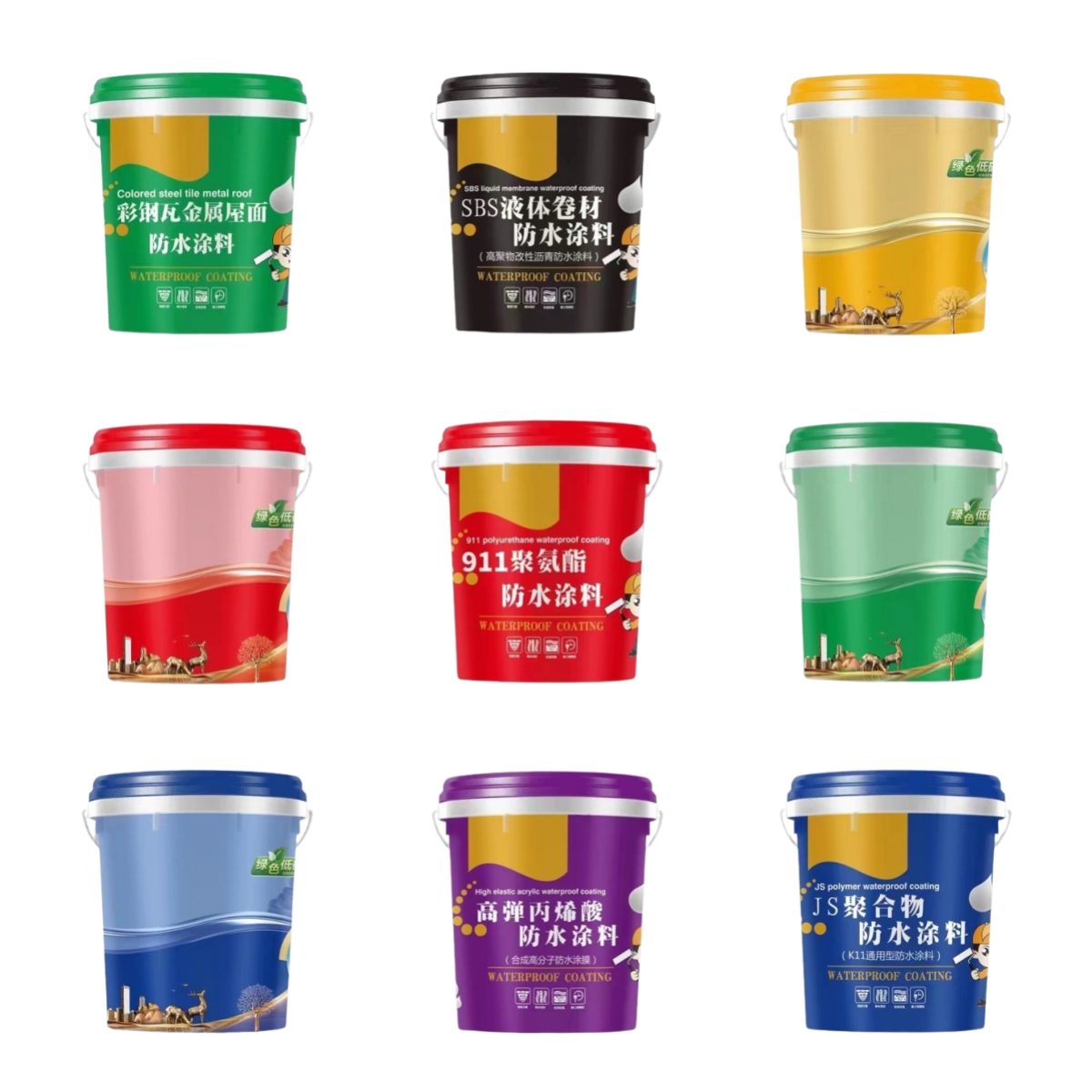 Empty PP HPDE Food Grade Bucket Plastic Round Paint Chemical Buckets For Sale Plastic Pail With Lid-1