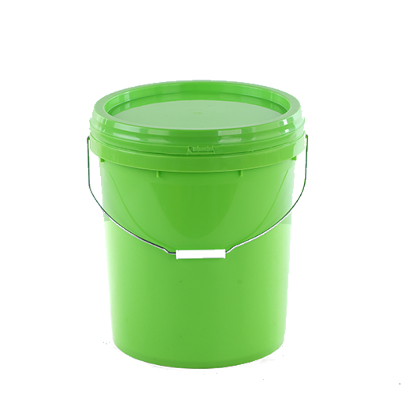 Empty plastic paint bucket 15L pressure resistant durable white round plastic paint bucket with l (1)