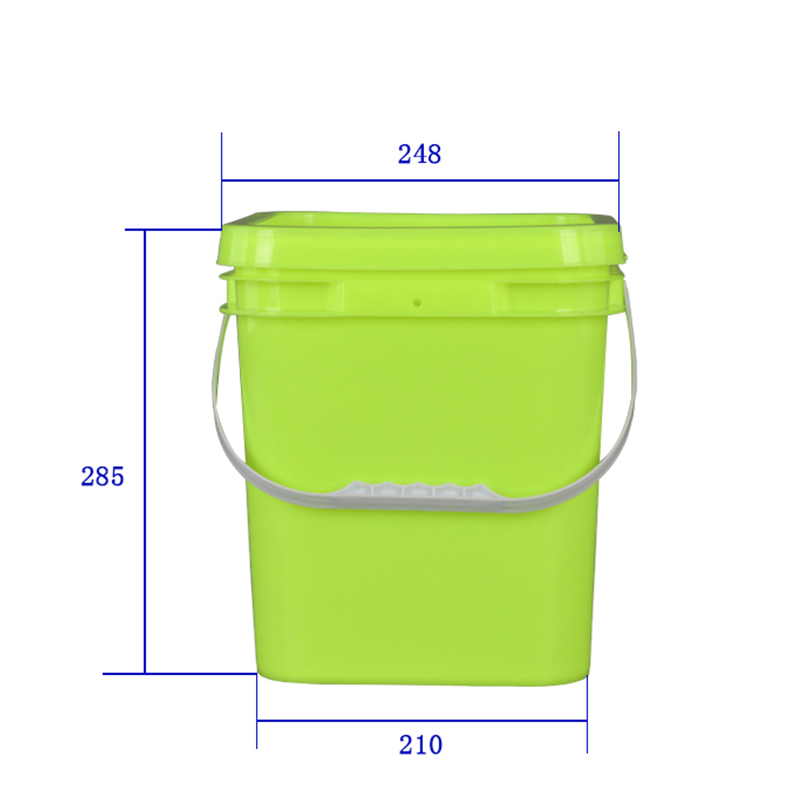 Factory Supply Square Plastic Buckets With Lids 10L Food Grade Thick Packing Paint Buckets Plastic Pail1