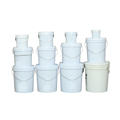 Factory Wholesale High Quality Small Capacity 1L 2L 3L 5L Plastic Paint Buckets With Easy Pulling Lid-1