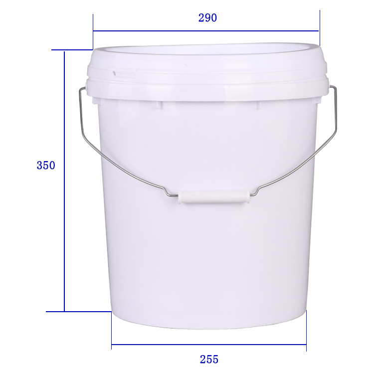 Factory Wholesale Plastic Barrel and Pails with Wire Handle Package Plastic Paint Bucket-1