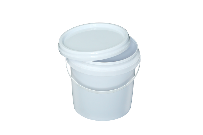 Food Grade 1L 2L 3L 5L 10L 15L 20L 25L White Round and Square Plastic Bucket For Packaging-1