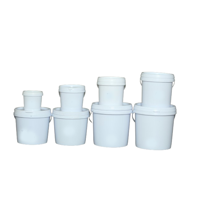 بلاستيك أبيض مستدير مستدير 2 لتر 3 لتر 4.5 لتر 5 لتر 10 لتر بلاستيك أبيض مستدير 3