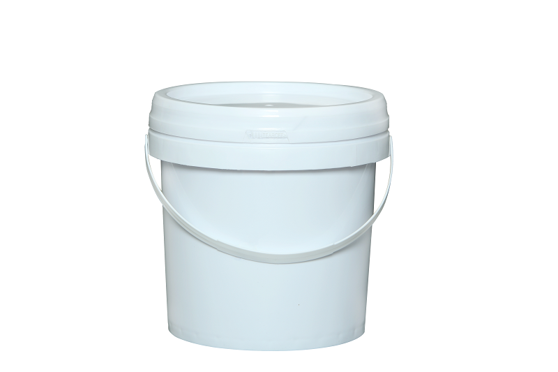 Hot sale 1L clear round plastic bucket with lid bucket for ice cream candy yogurt chocolate sauce-1