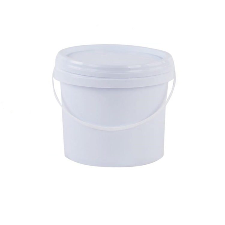 Manufacturers wholesale 3 liters round plastic pail 3 liters paint food plastic bucket-1