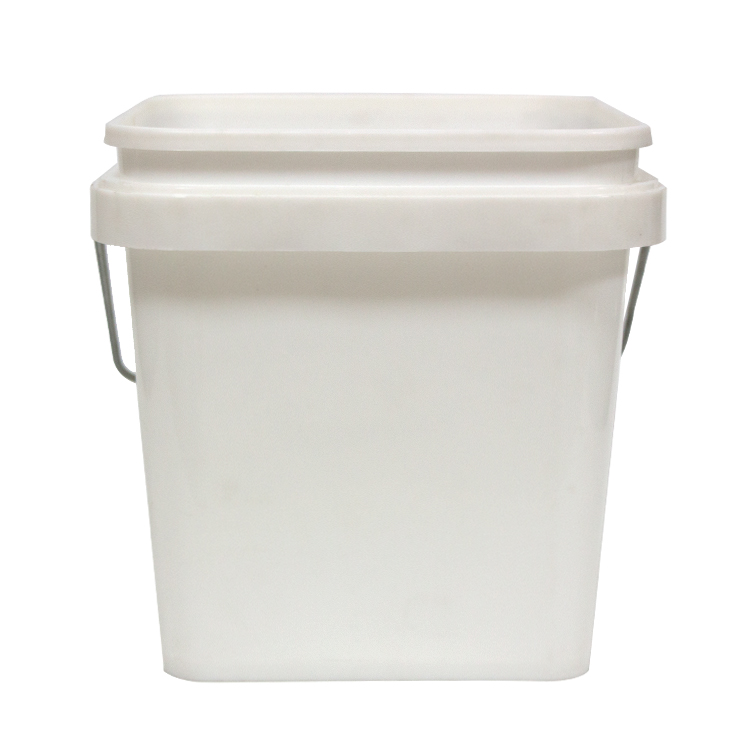 Multi-gauge square plastic bucket packaging airtight pet food container box bucket With the handle (1)