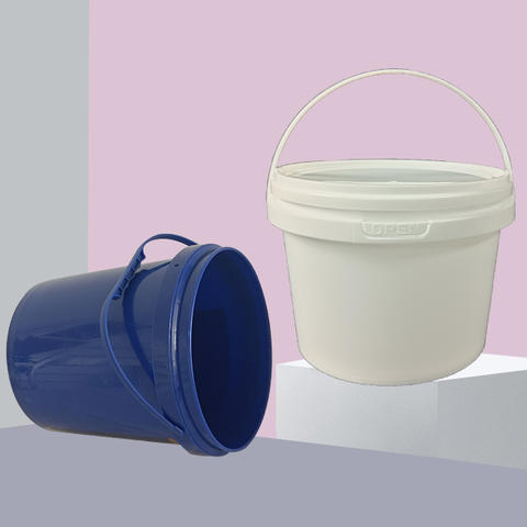 Multi-purpose Food Grade 20L White Plastic Bucket with Handle and Lid (1)