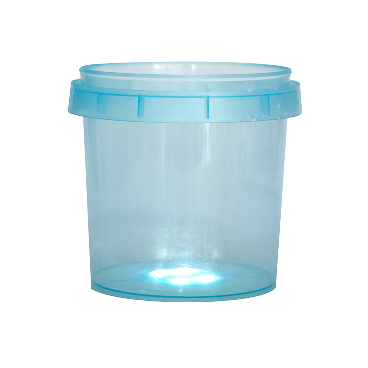 Wholesale 1L Buckets With An LED Light Clear Plastic Bucket For Sale Light Up Halloween Buckets-1