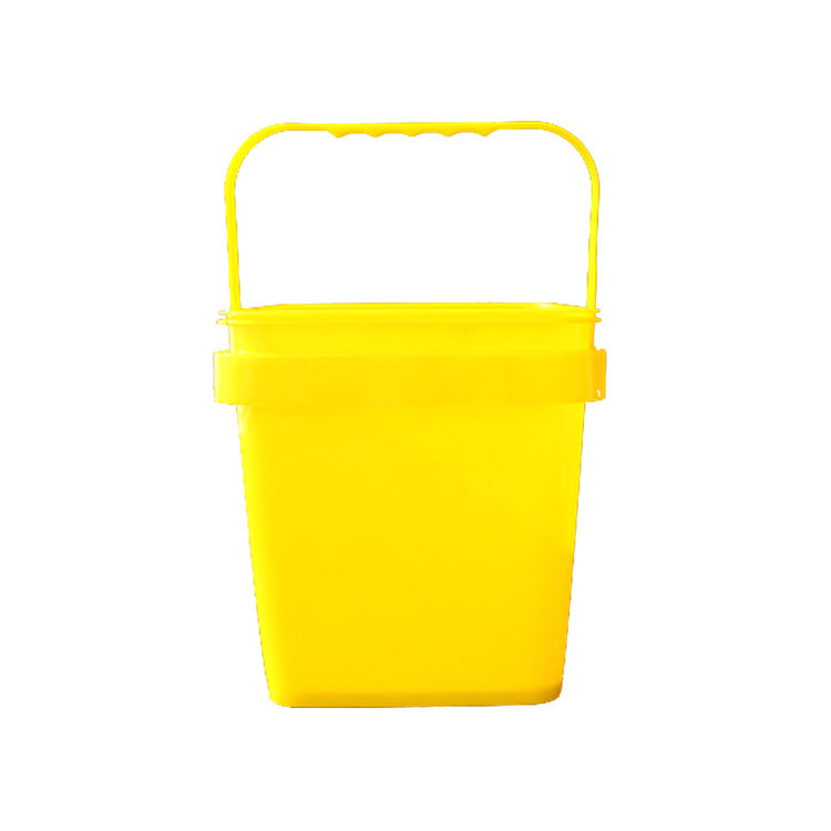 heat transfer print paint yellow plastic bucket price with lid (1)