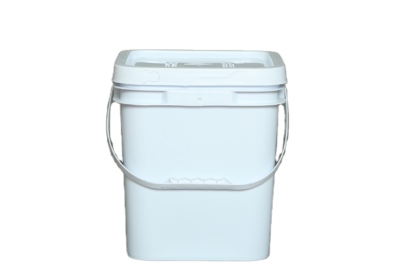 Colorful Printed 20L 5 Gallon Square Plastic Bucket with Gasket Lid and Handle (1)