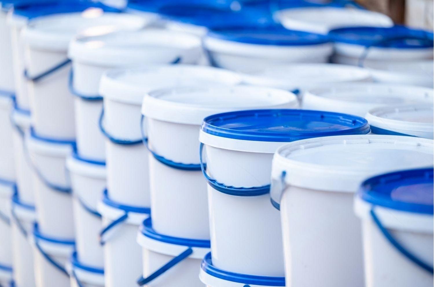 seaux d'emballage en plastique